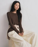 Modal Cashmere Blend Long-Sleeve Tee