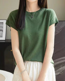 Solid-Color Sleeveless Knit Top