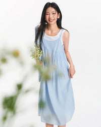 Irregular Gentle Two-Piece Slip Dress
