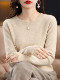 Soft Cashmere Knit Crew Neck Pullover