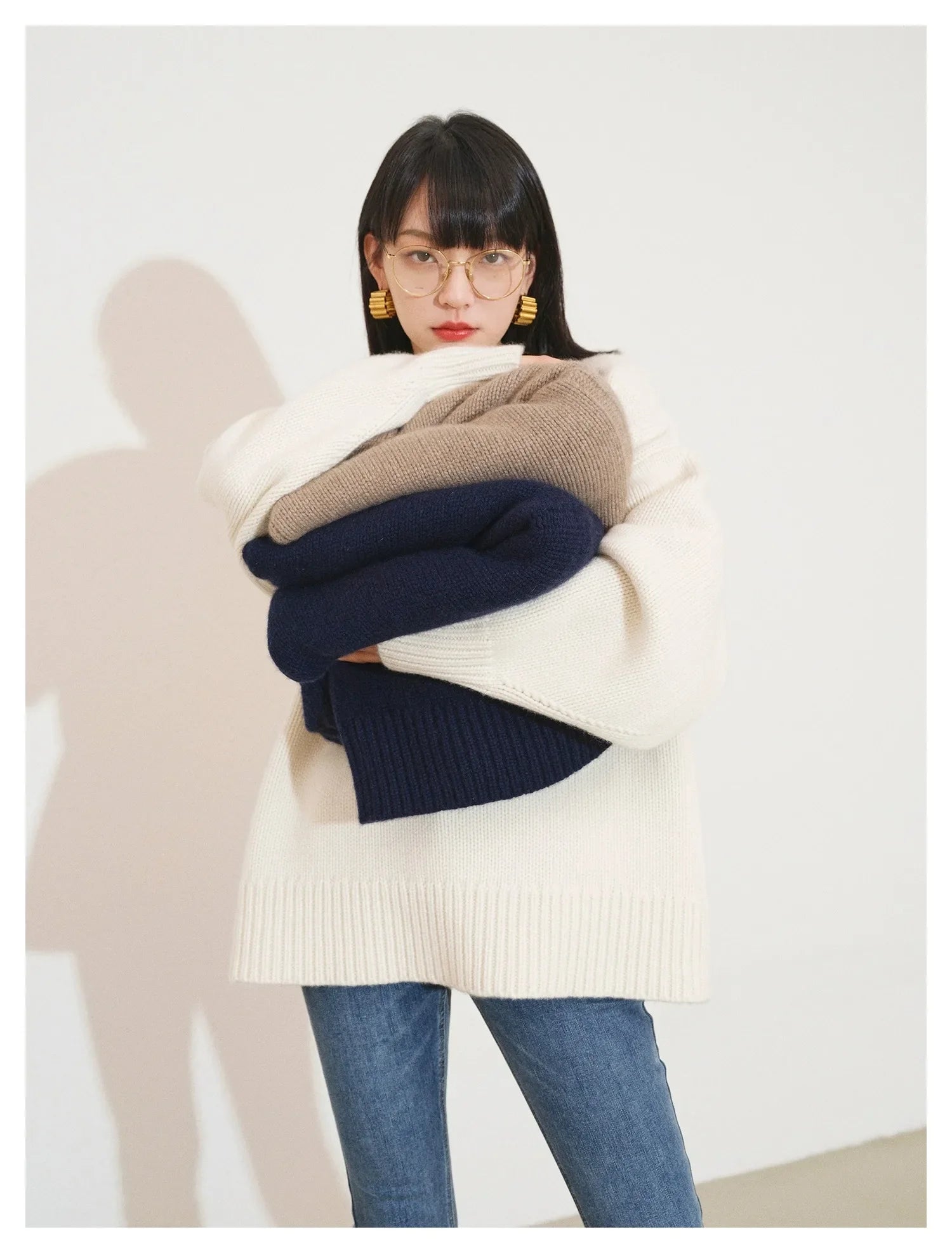 Round Neck Wool Sweater