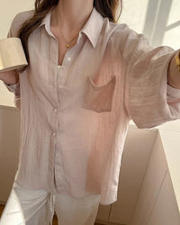 Relaxed Breathable Blend Shirt Jacket