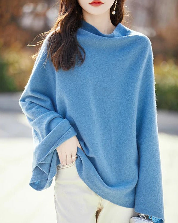 Solid Color Oversized Wool Pashmina Shawl