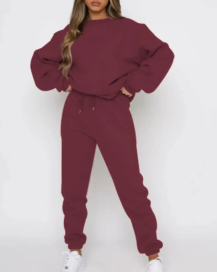 Thicken Sweatshirt & Pants Set