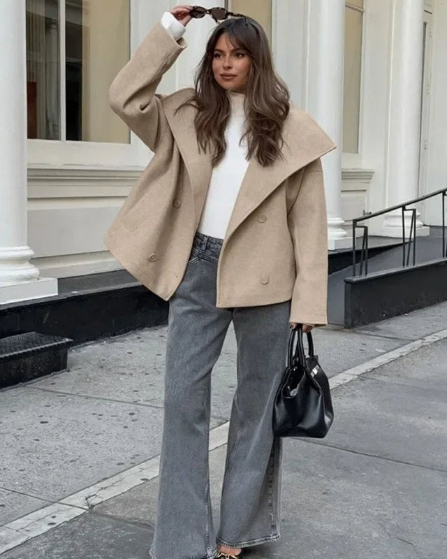 Retro Single Breasted Short Jacket