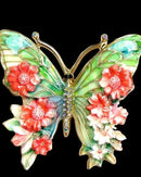 Colorful Butterfly-Shaped Brooch