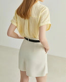 Solid Color High Waist Shorts