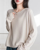 Women's Cotton Knit Pullover Sweater