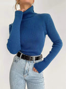 Knitted Basic Turtleneck Sweaters