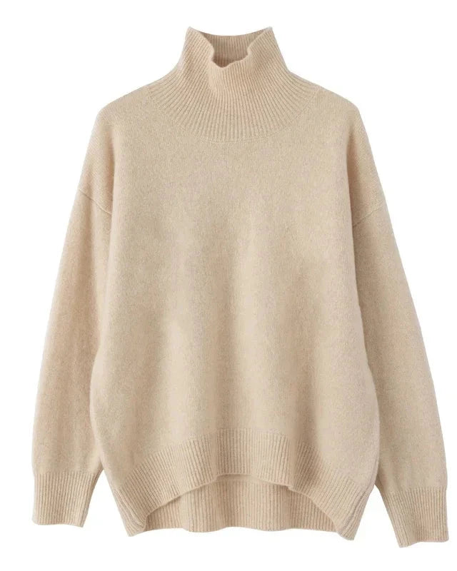 Women's Wool Turtleneck Sweater