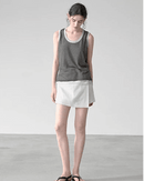 Casual Loose High-Waisted Skirt-Style Shorts