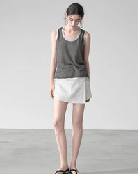 Casual Loose High-Waisted Skirt-Style Shorts