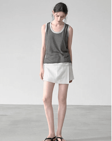 Casual Loose High-Waisted Skirt-Style Shorts