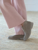 Half Turtleneck Sweater & Wide Leg Pants Knitted Set