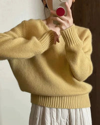 Women's Knit V-Neck Sweater