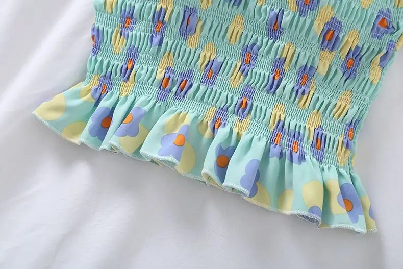 Print Folds Bohemian Sleeveless Vest