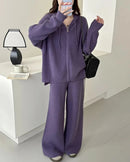 Merino Wool Hooded Knit Set