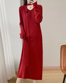 Elegant Long Sleeve Knit Dress