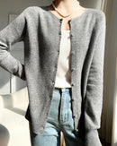 Women's Wool Button Knit Cardigan