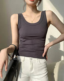 Ribbed Knitted Casual Vest