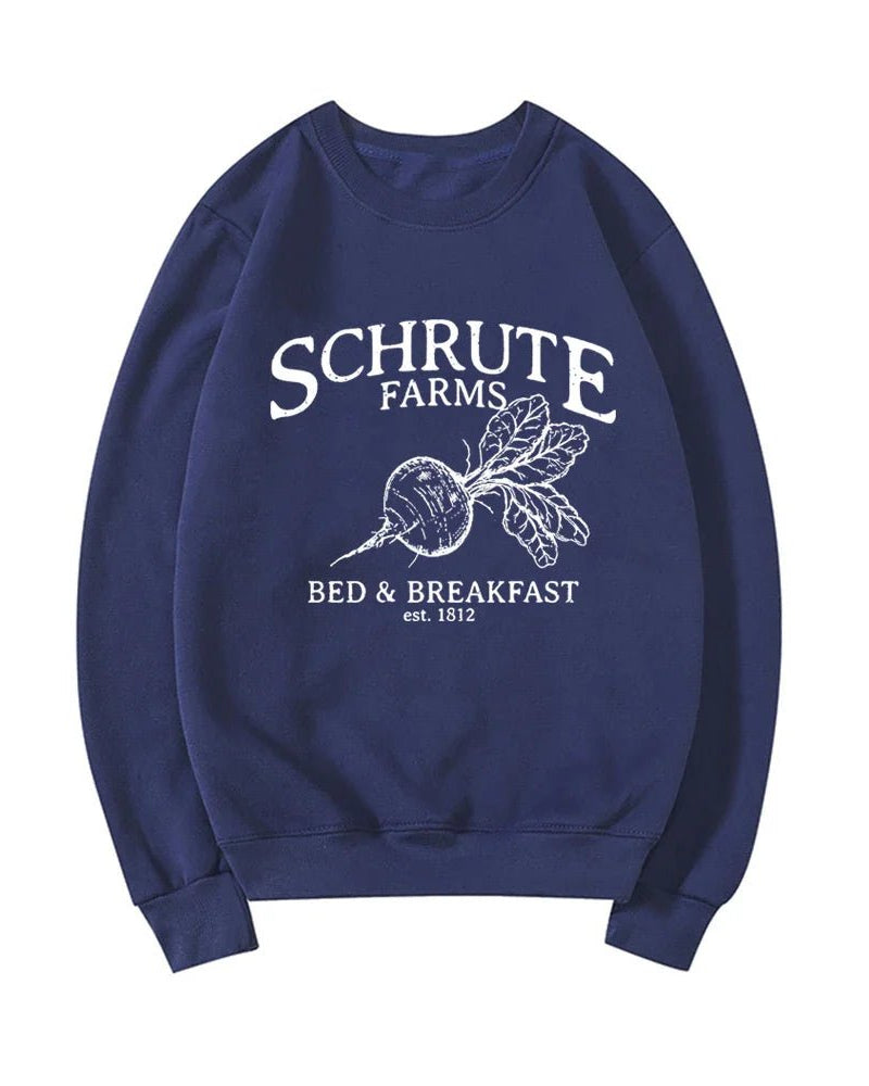 Schrute Farms Long Sleeve Pullover Sweatshirt