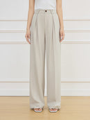 High Waist Straight Pants