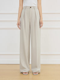 High Waist Straight Pants