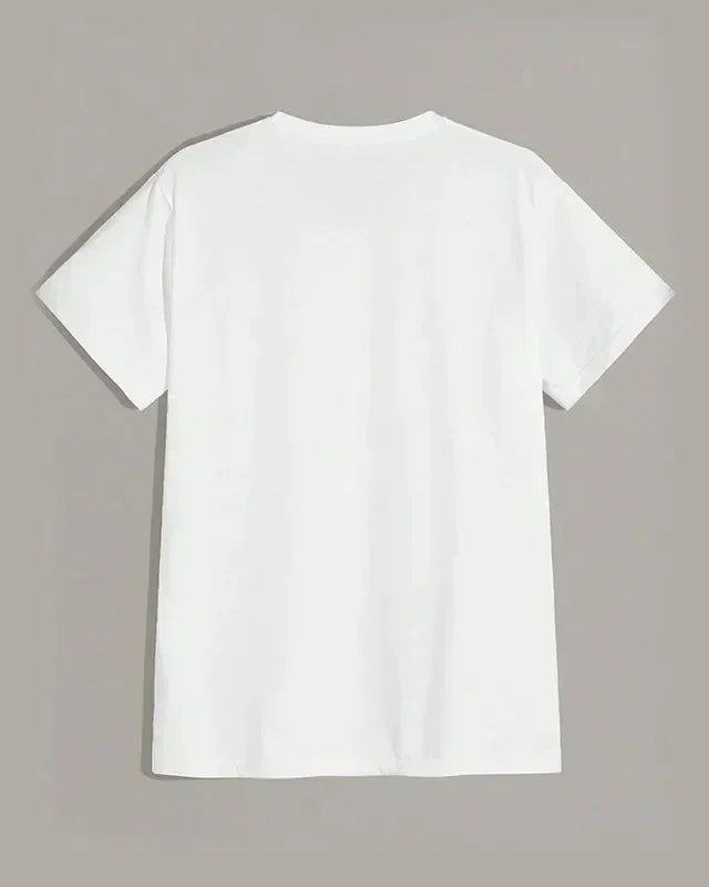 Orange-Print Cotton T-Shirt