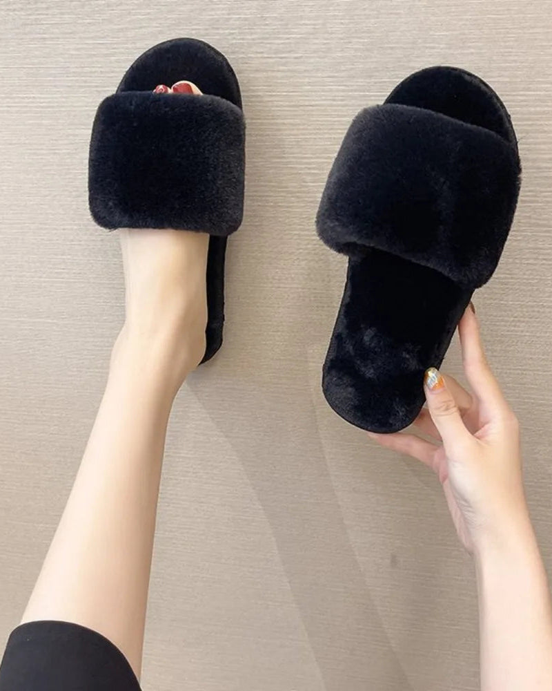 Fuzzy House Slippers