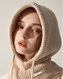 Wool Knit Balaclava Bonnet