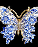 Colorful Butterfly-Shaped Brooch