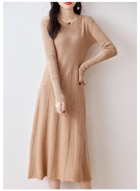 Merino Wool Knitted Sweater Dress