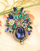Exquisite Baroque Floral Design Brooch
