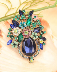Exquisite Baroque Floral Design Brooch