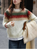 Retro Design Knitted Thick Christmas Sweater