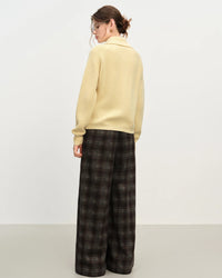 Wool Blend Knitted Cardigan Casual Sweater