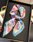 Multifunction Paisley Square Silk Scarf