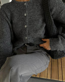 Button Front Knit Cardigan Sweater