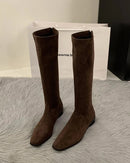 Vintage Stretch Knee-High Boots