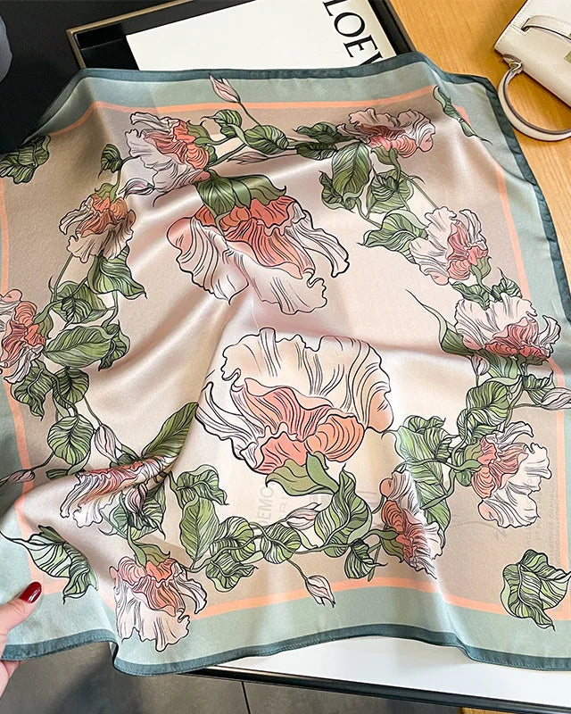 New Women's Silk Printed Scarf
