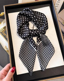 Floral Print Satin Square Scarf