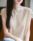 New Round-Neck Sleeveless T-Shirt