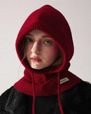 Wool Knit Balaclava Bonnet