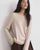 Modal Cashmere Blend Long-Sleeve Tee