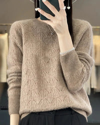 Its wool construction feels comforting yet breathable, and the flexible knit maintains ease without losing structure. 