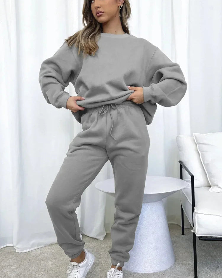 Thicken Sweatshirt & Pants Set