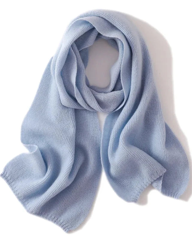 Textured Knitted Wool Scarf Shawl
