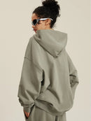 Loose Solid Color Hoodie