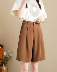 Relaxed High-Rise Woven Shorts