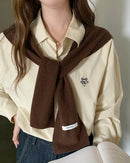 100% wool solid scarf shawl and triangular headscarf. Warm, soft, and versatile — a fashion British Korean style bandana wrap for women, four seasons.